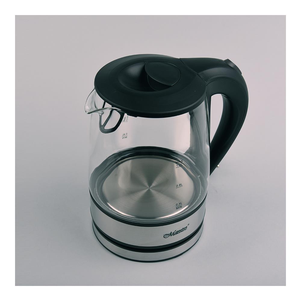 Feel-Maestro MR062 bollitore elettrico 1,2 L 1630 W Nero, Trasparente - Foto 1