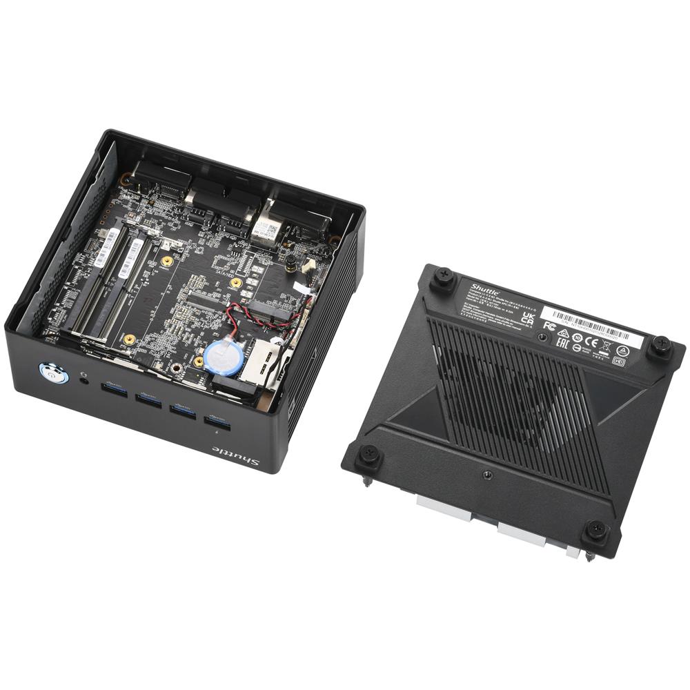 Mini PC Barebone Nano PC NT10H5 DDR5 PCI Express 1L Nero - Foto 6