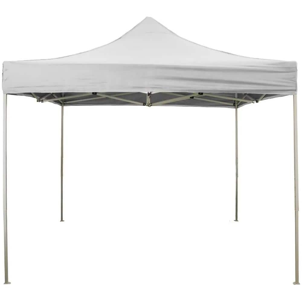 Gazebo Richiudibile 2x2 M Pieghevole Telo Bianco In Pvc 100% Impermeabile 9009 - Foto 2