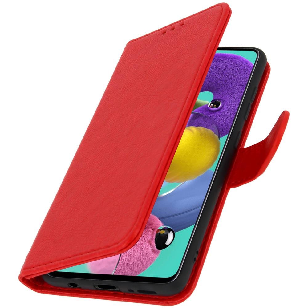 Custodia Samsung Galaxy A51 Portadocumenti Funzione Supporto Rosso - Foto 2