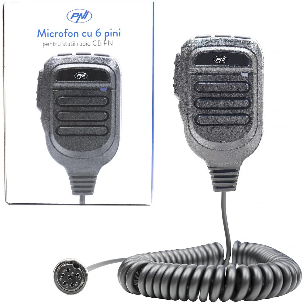 Microfono Di Ricambio Per Stazione Radio Cb Escort Hp 9500, Hp 8900, Hp 8000l A 6 Pin - Foto 1