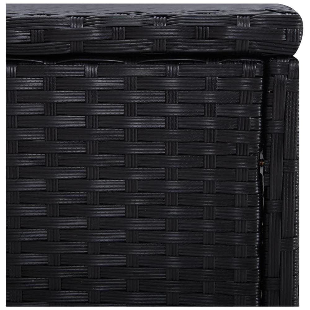 Lettini Prendisole Con Tavolino 3 Pz In Polyrattan Nero - Foto 8