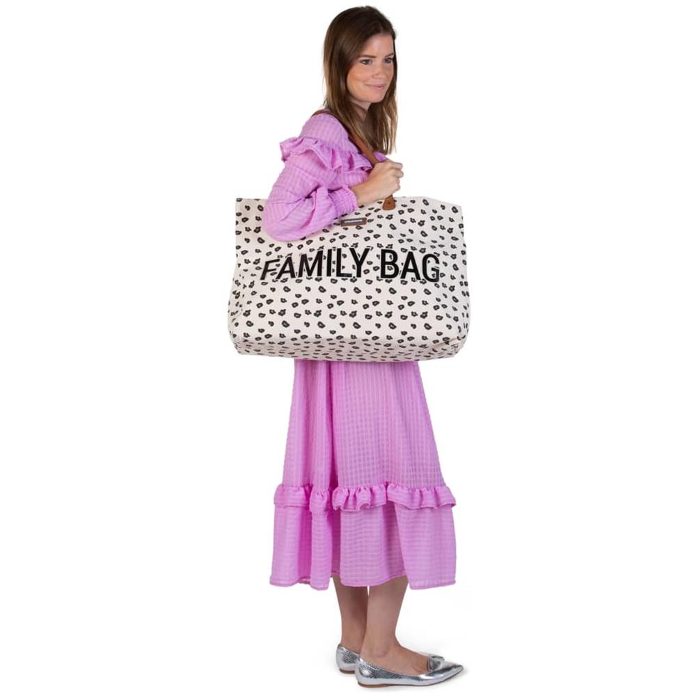Borsa Family Bag in Tela Leopardata - Foto 2