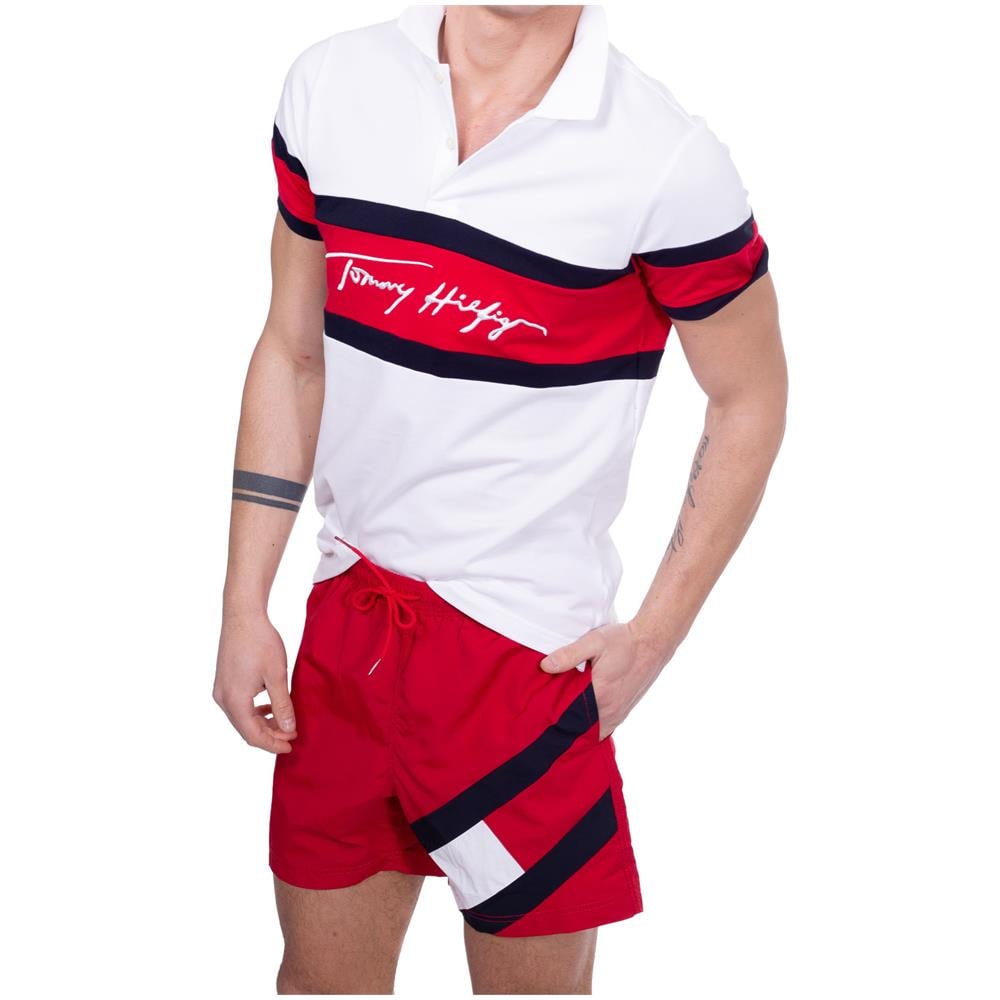 Shorts Mare Uomo In Nylon Colorblock - Foto 2