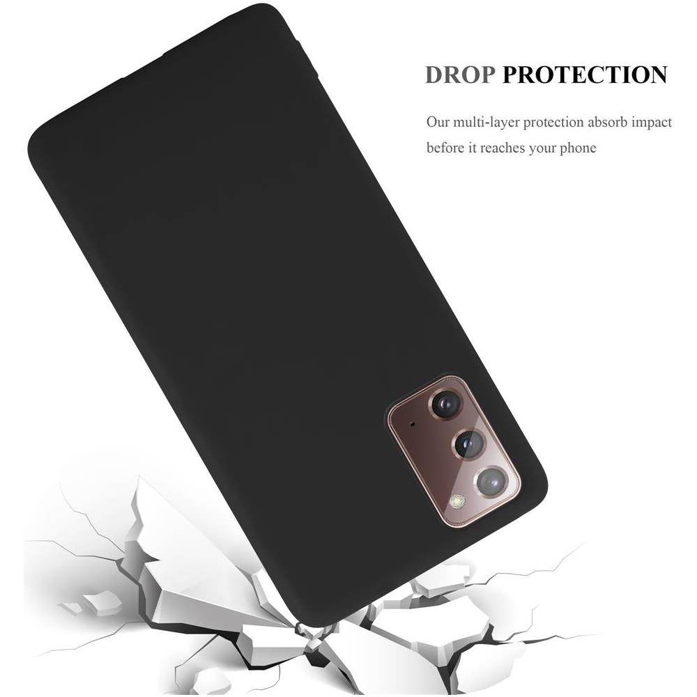 Custodia Compatibile Con Samsung Galaxy Note 20 In Candy Nero - Coperchio Protettivo In Silicone Tpu Flessibile - Foto 8
