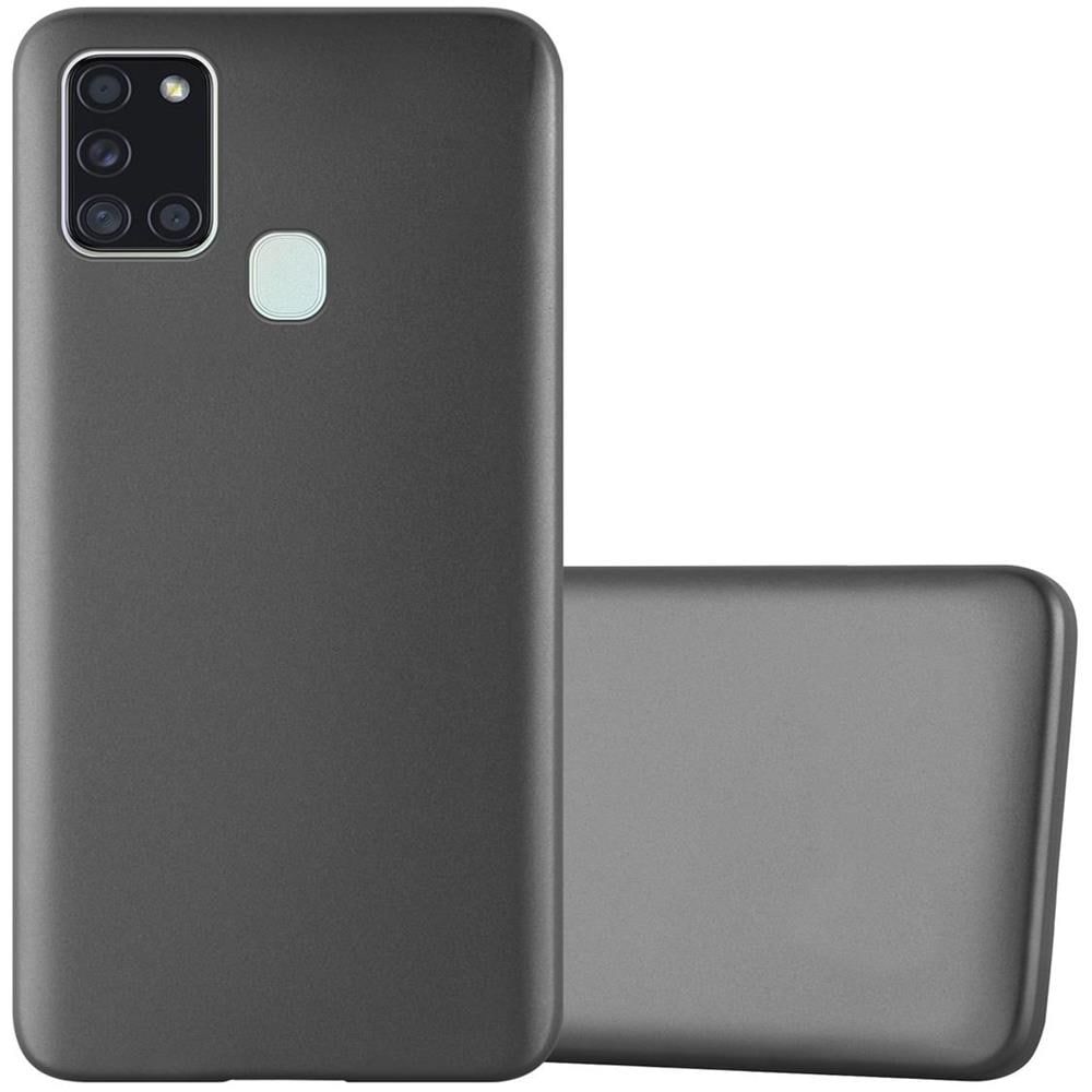 Custodia Compatibile Con Samsung Galaxy A21s In Grigio Metallico - Coperchio Protettivo In Silicone Tpu Flessibile - Foto 1