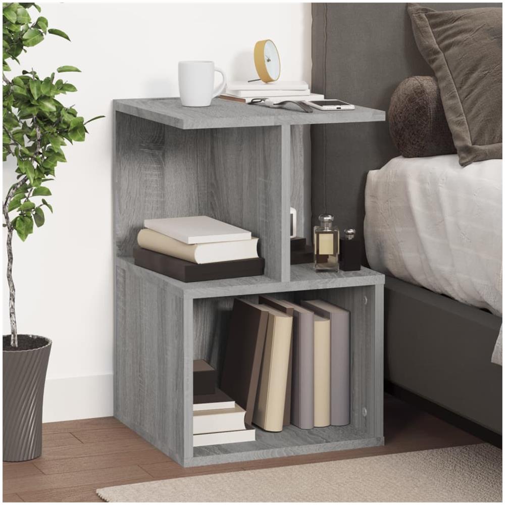 Comodini 2 Pz Grigio Sonoma 35x35x55 Cm In Legno Multistrato - Foto 2