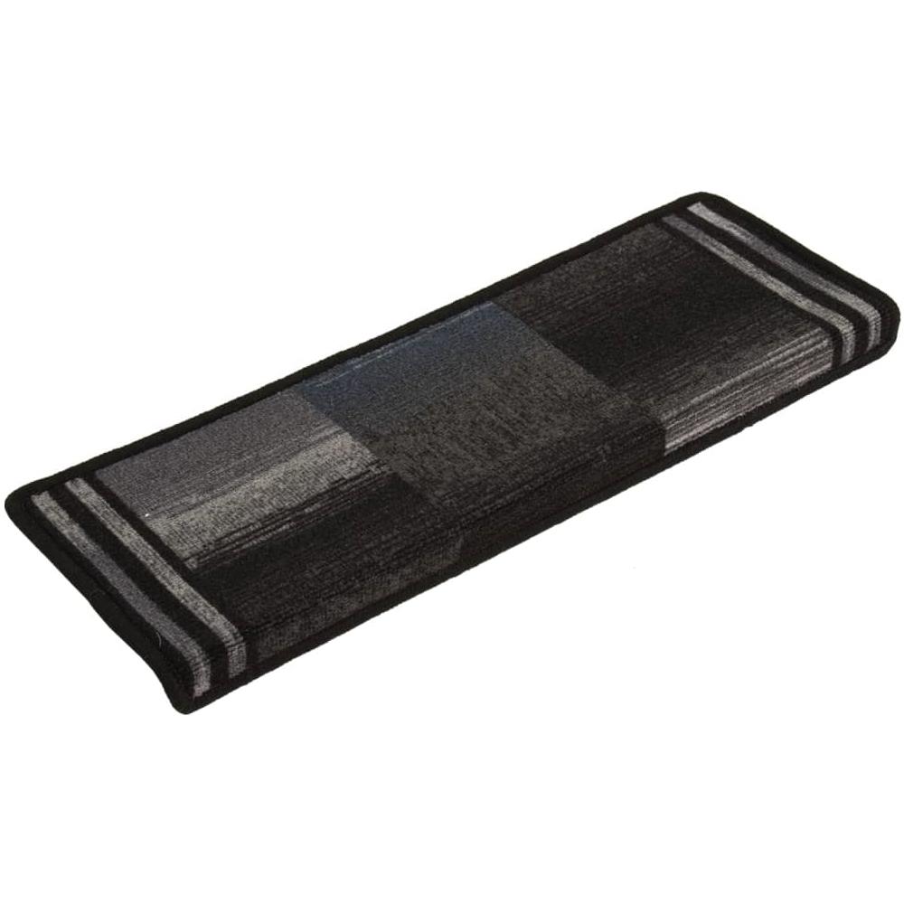 Tappetini per Scale Autoadesivi 10 pz 65x21x4 cm Nero e Grigio - Foto 3