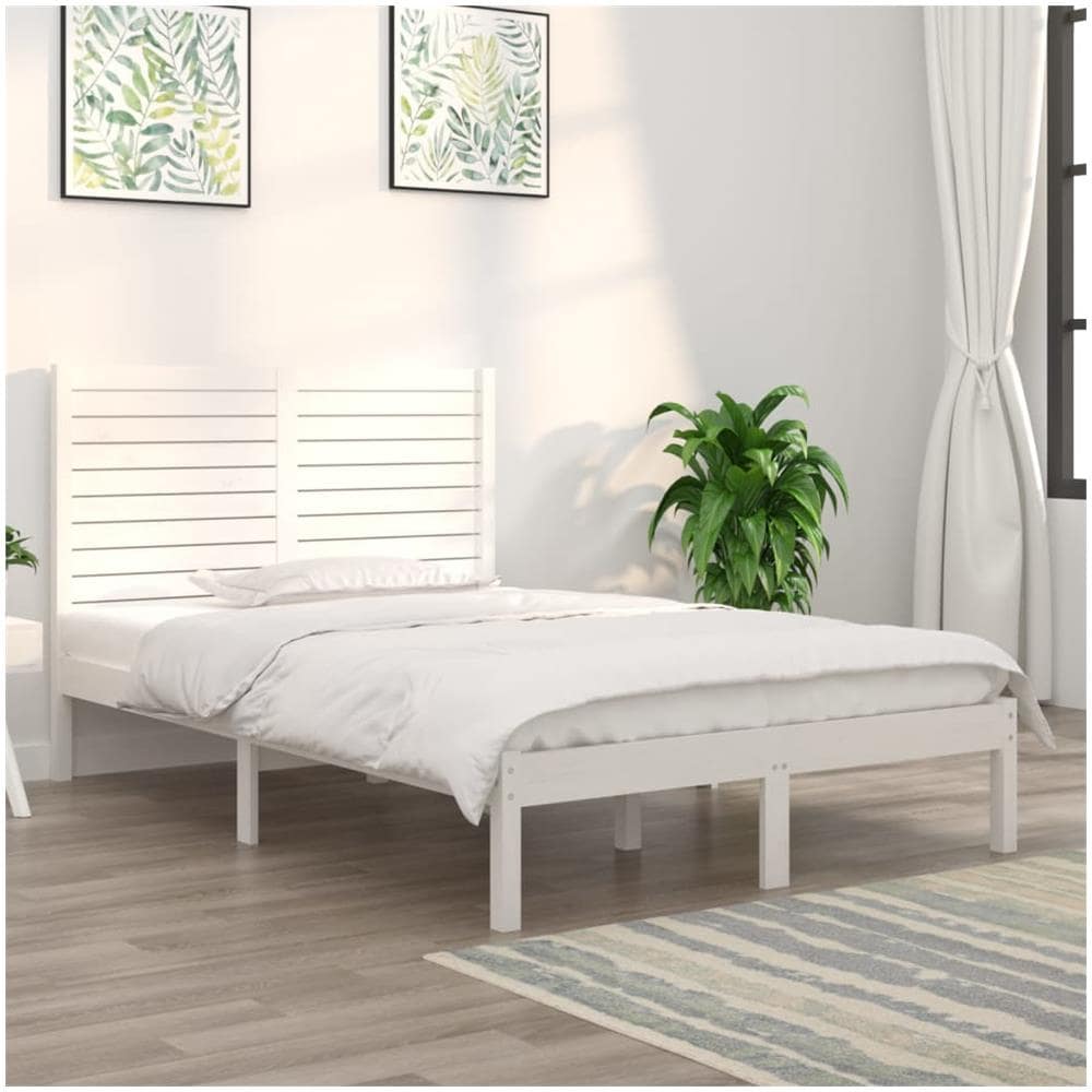Giroletto Bianco in Legno Massello 120x190 cm Small Double - Foto 1