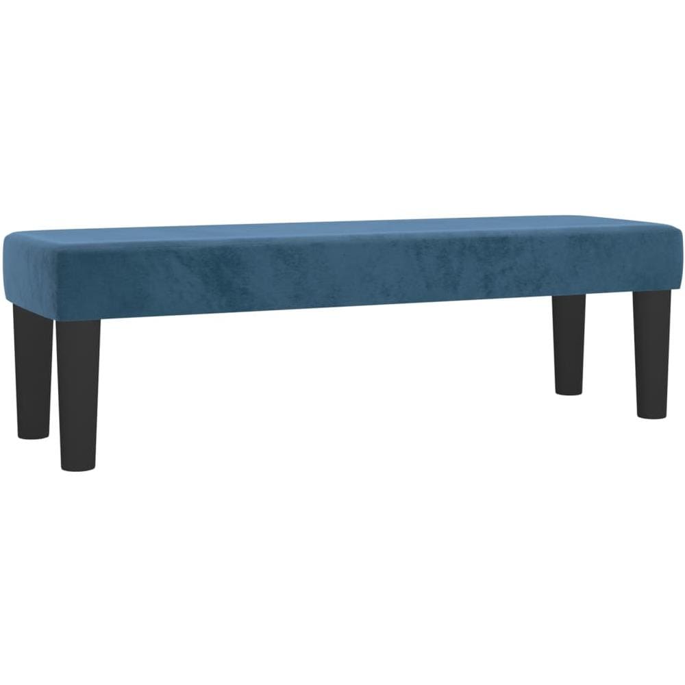 Panca Blu Scuro 100x30x30 Cm In Velluto - Foto 2