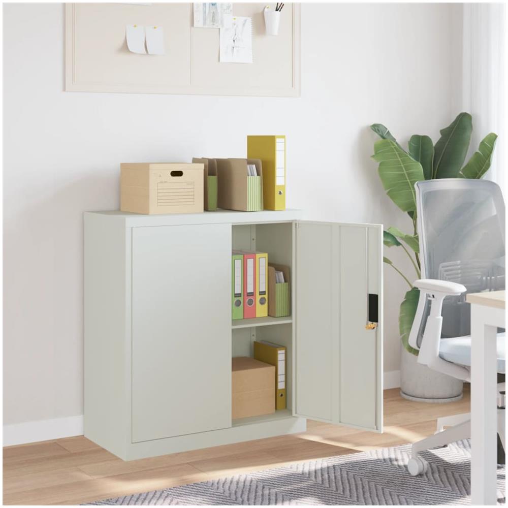 Armadio Classificatore Grigio Chiaro 79x40x90 cm in Acciaio - Foto 1