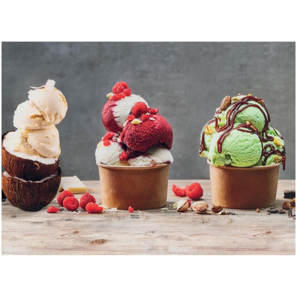 Tappeto Passatoia Cucina Antiscivolo Stampa Digitale Sprinty Varie Fantasie 52x90 Gelati - Foto 2