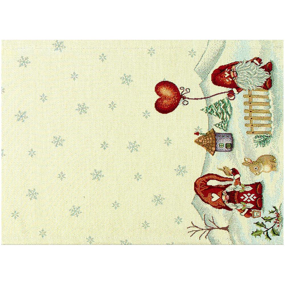 Tovaglia Natale Centrino Runner Tavolo Centrotavola Gnomo Fiocco Neve 45x140 Gnomo Fiocco Neve - Foto 5