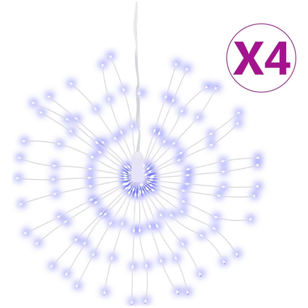 Illuminazioni Di Natale Galassia 140 Led 4pz Blu 17 Cm - Foto 1