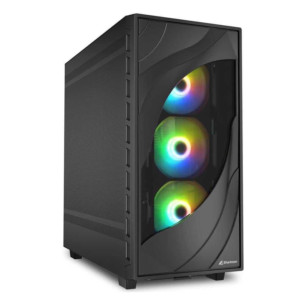 Case C80M RBG Midi Tower ATX / Micro ATX / Mini-ITX 2 Porte USB 3.2 / 1 Pora USB Tipo C Colore Nero - Foto 1