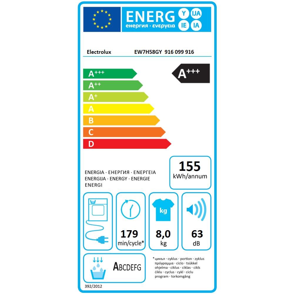 Asciugatrice Slim EW7H58GY 8Kg Classe A+++ a Condensazione con Pompa di Calore Wi-Fi - Foto 2