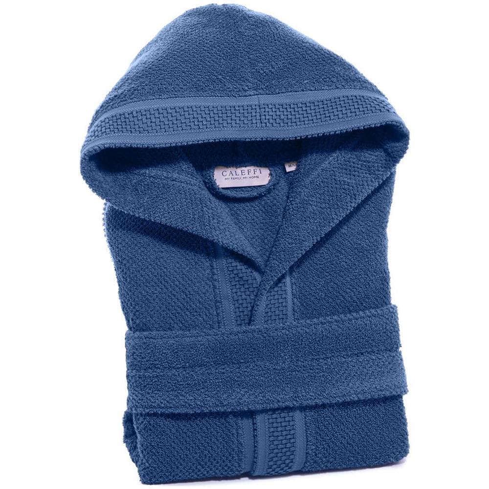 Accappatoio Con Cappuccio Spugnissima Gim In Cotone Colore Blu Misura Xlxxl - Foto 2