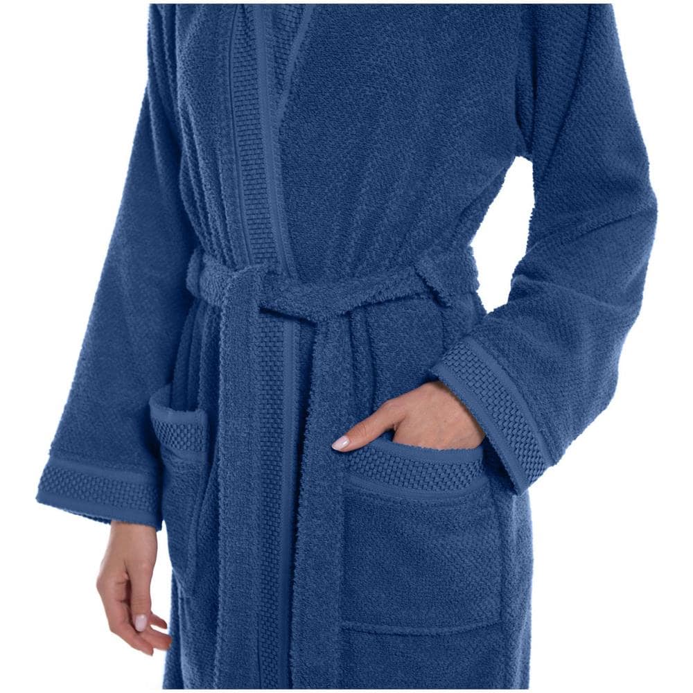 Accappatoio Con Cappuccio Spugnissima Gim In Cotone Colore Blu Misura Xlxxl - Foto 1