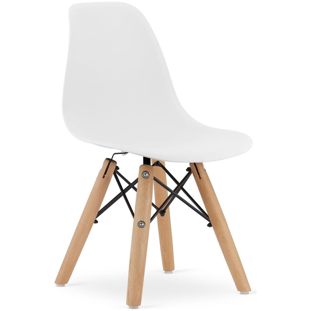 Sedia ergonomica Valora ZUBI con gambe in faggio bianco per bambini x4 - Foto 2