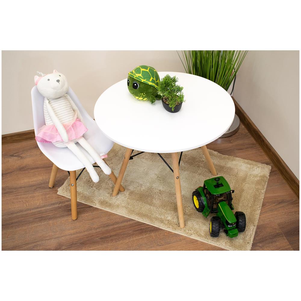 Sedia ergonomica Valora ZUBI con gambe in faggio bianco per bambini x4 - Foto 7