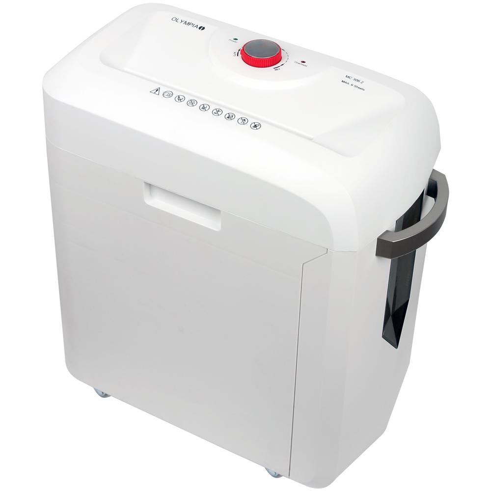 Distruggidocumenti a Particelle MC 306.2 Automatico con cestino da 19L capacità di 6 fogli - Bianco - Foto 5