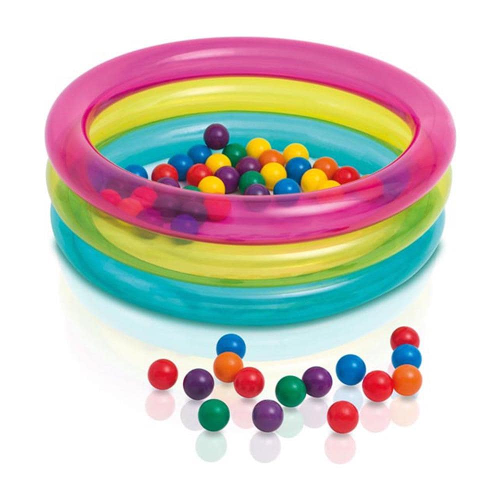 48674NP - Piscina Baby 3 Anelli con Palline Fun Ballz, 86x25 cm - Foto 2