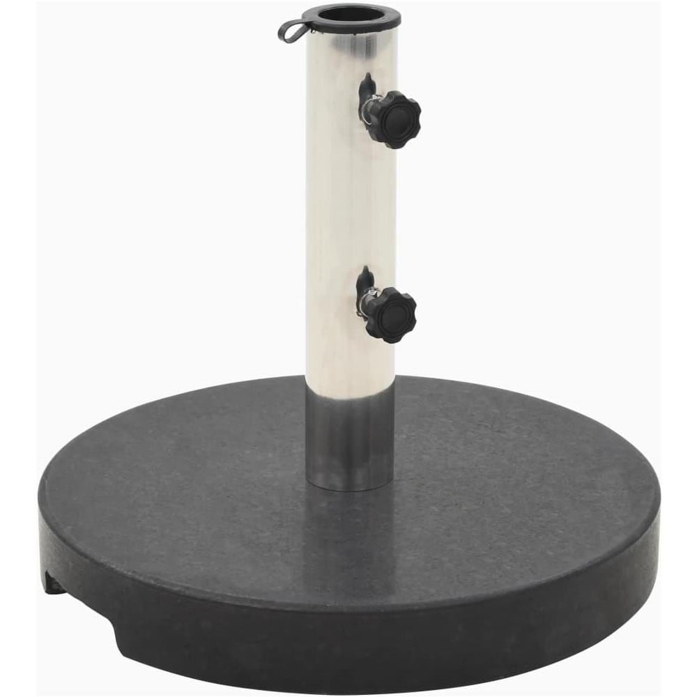 Base Per Parasole Circolare In Granito Nera 20 Kg - Foto 1