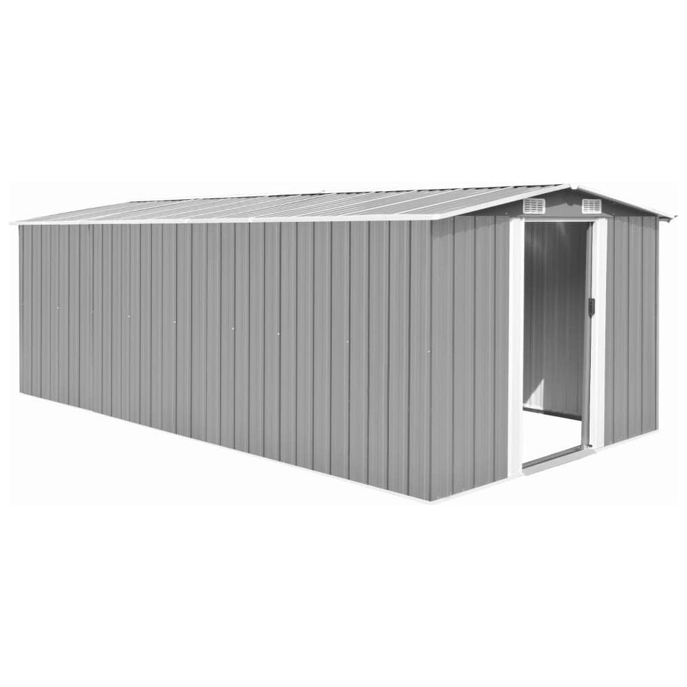 Capanno Da Giardino 257x497x178 Cm In Metallo Grigio - Foto 1
