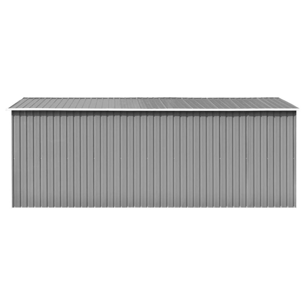 Capanno Da Giardino 257x497x178 Cm In Metallo Grigio - Foto 9