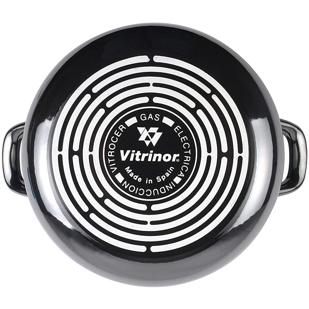 Megafesa Glass - Pentola Con Coperchio, Diametro 20 Cm, Color Nero Crystal - Foto 2
