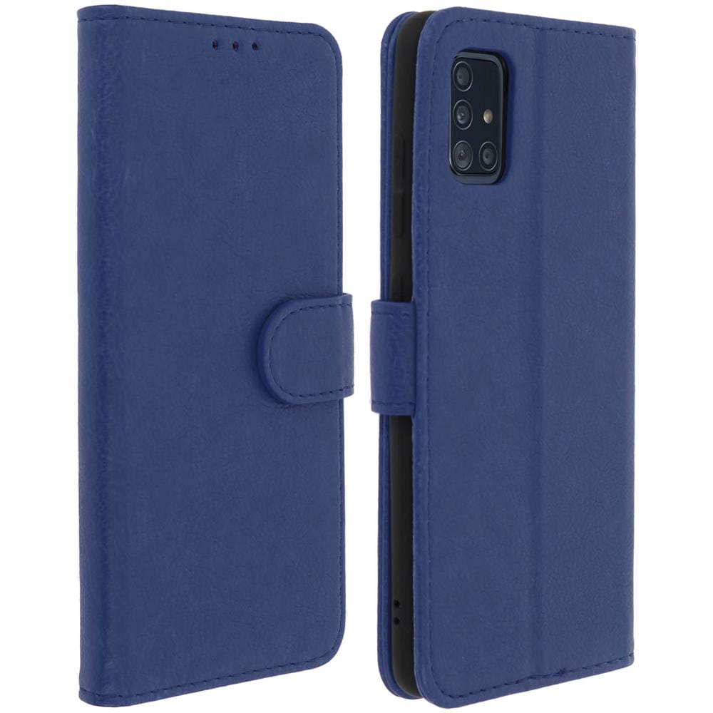 Custodia Samsung Galaxy A51 Portadocumenti Funzione Supporto Blu - Foto 1