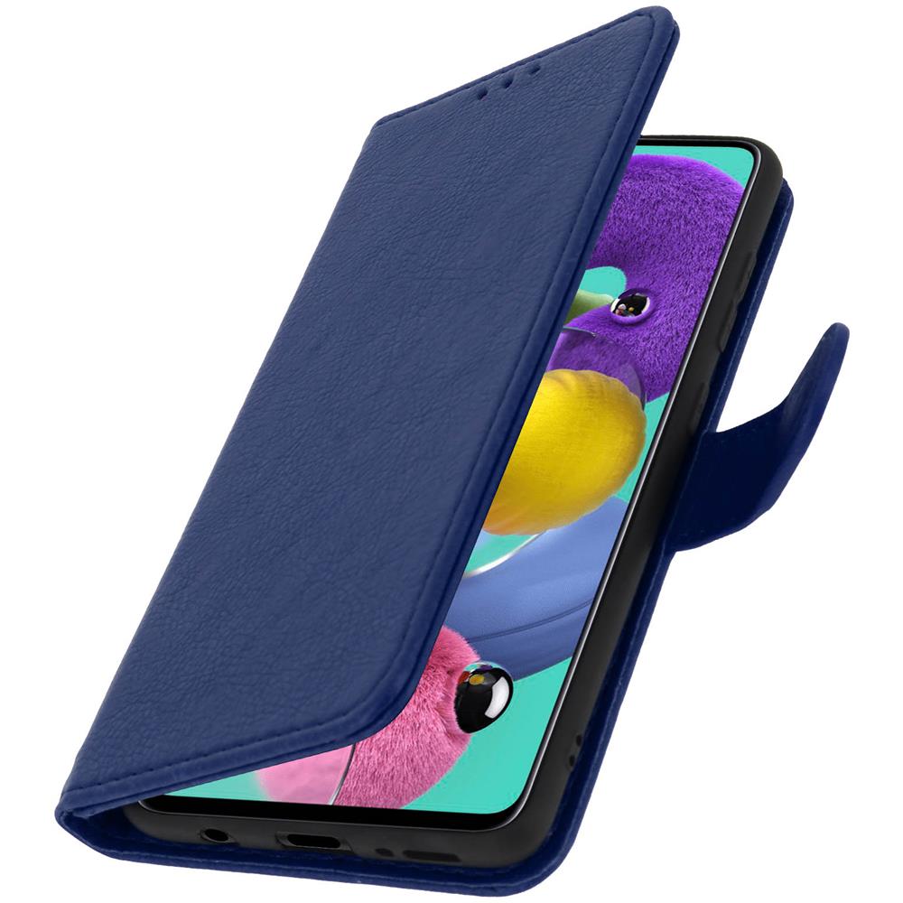 Custodia Samsung Galaxy A51 Portadocumenti Funzione Supporto Blu - Foto 2