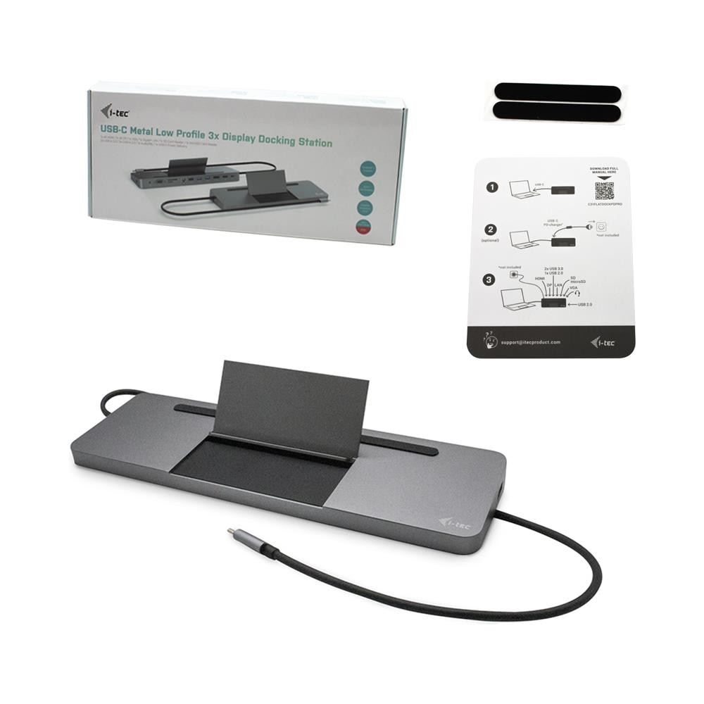 Docking Station Universale per Notebook 3x USB 3.2 / HDMI / DisplayPort per Triplo Monitor 4K Grigio + Power Delivery 85W - Foto 7
