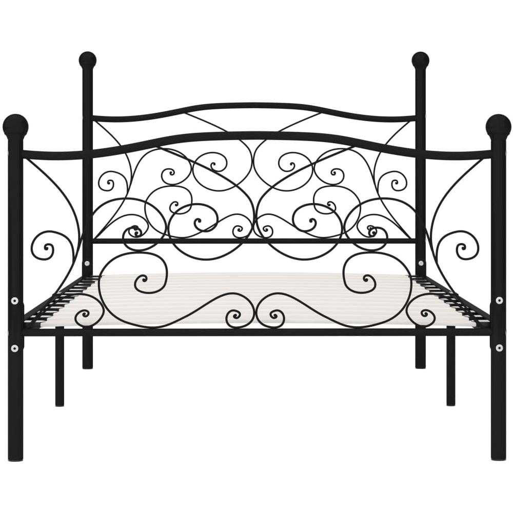 Giroletto Con Doghe Nero In Metallo 100x200 Cm - Foto 2