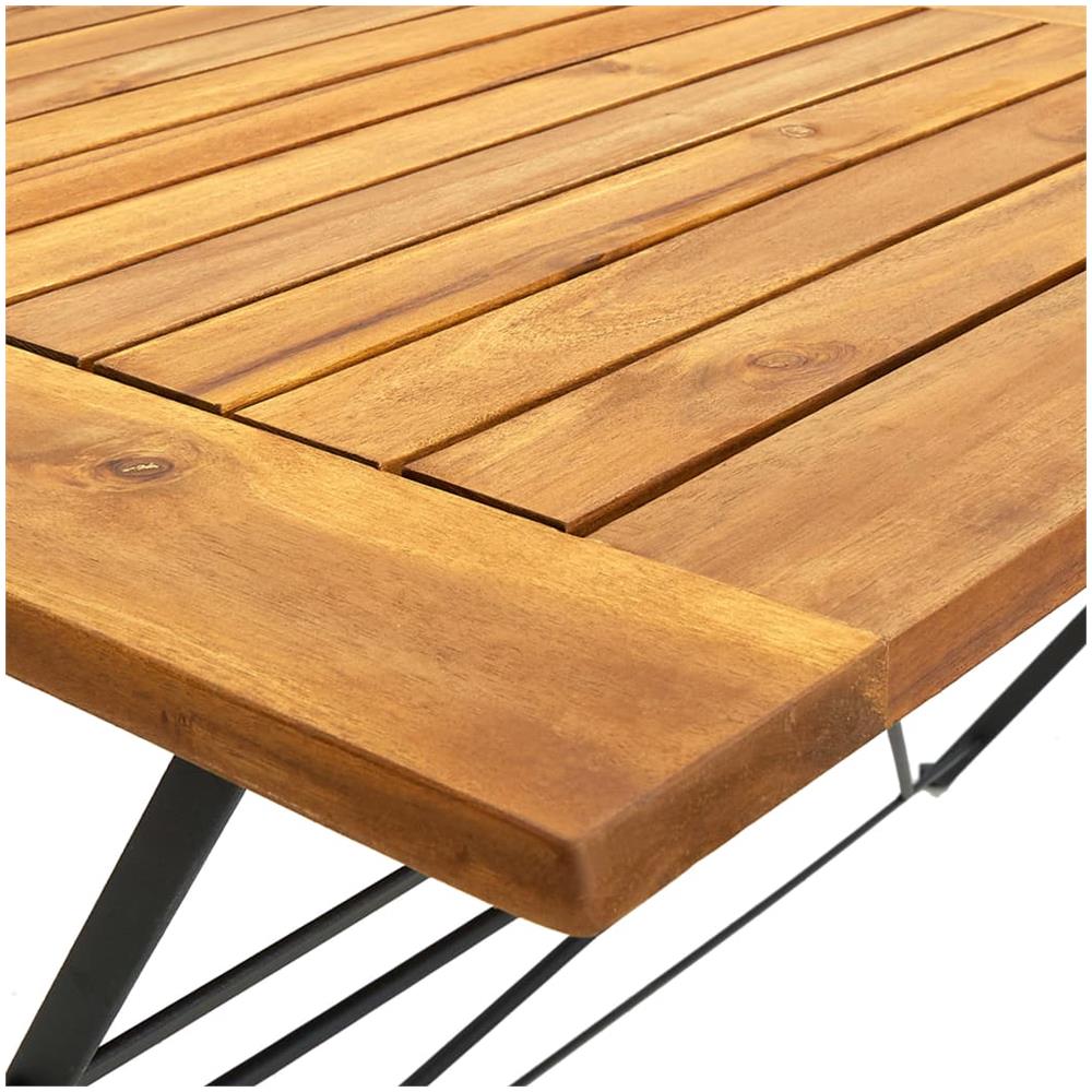Set Da Pranzo Da Giardino 5 Pz In Legno Massello Di Acacia - Foto 8