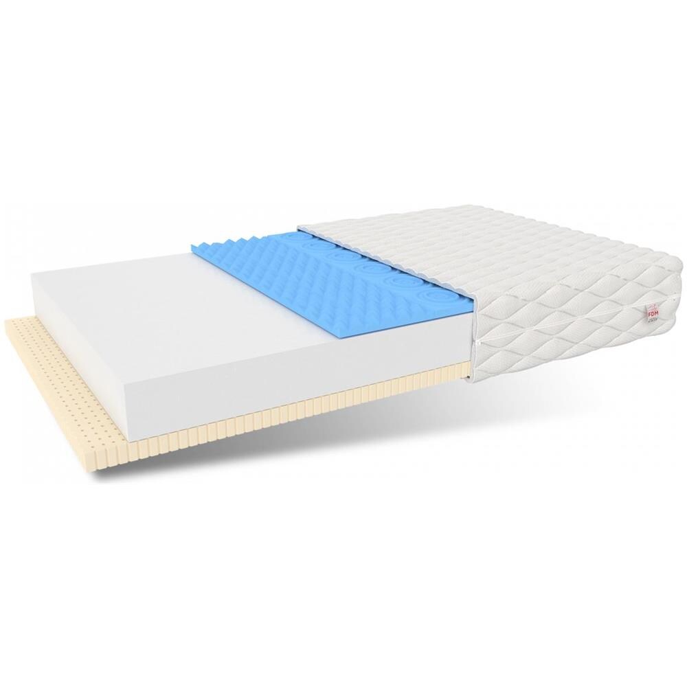 Materasso In Schiuma Napoli 140 X 200 - H3 Medio Rigido - Schiuma Hr Ad Alta Resilienza, Lattice - Foto 1