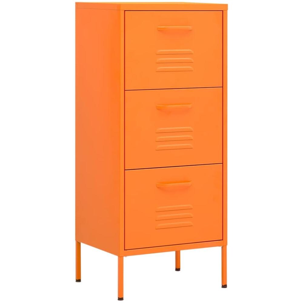Armadietto Arancione 42,5x35x101,5 Cm In Acciaio - Foto 2
