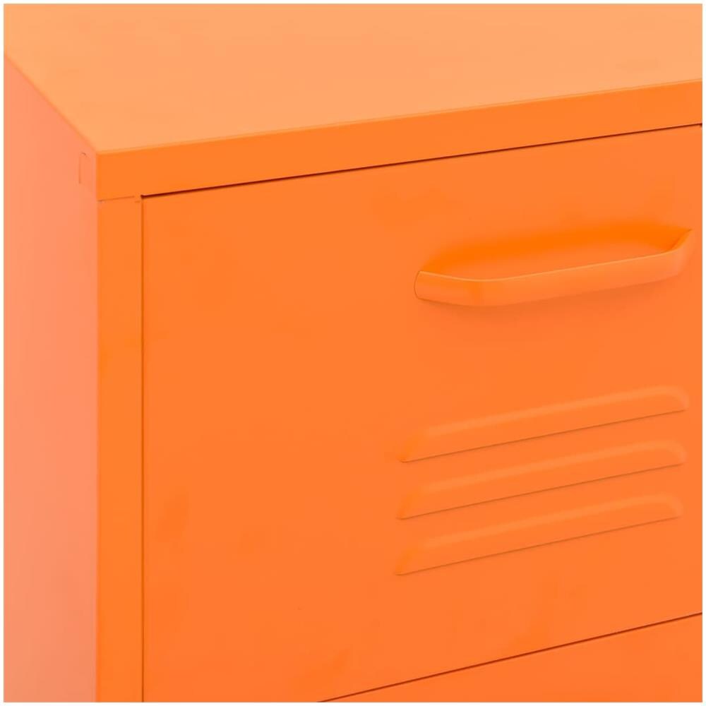 Armadietto Arancione 42,5x35x101,5 Cm In Acciaio - Foto 3