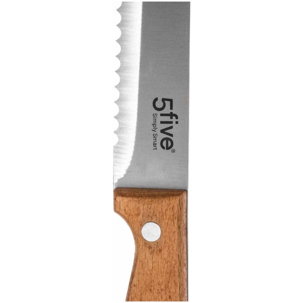 Tagliere Pane Con Scanalature Briciola+coltello Completo - Foto 3