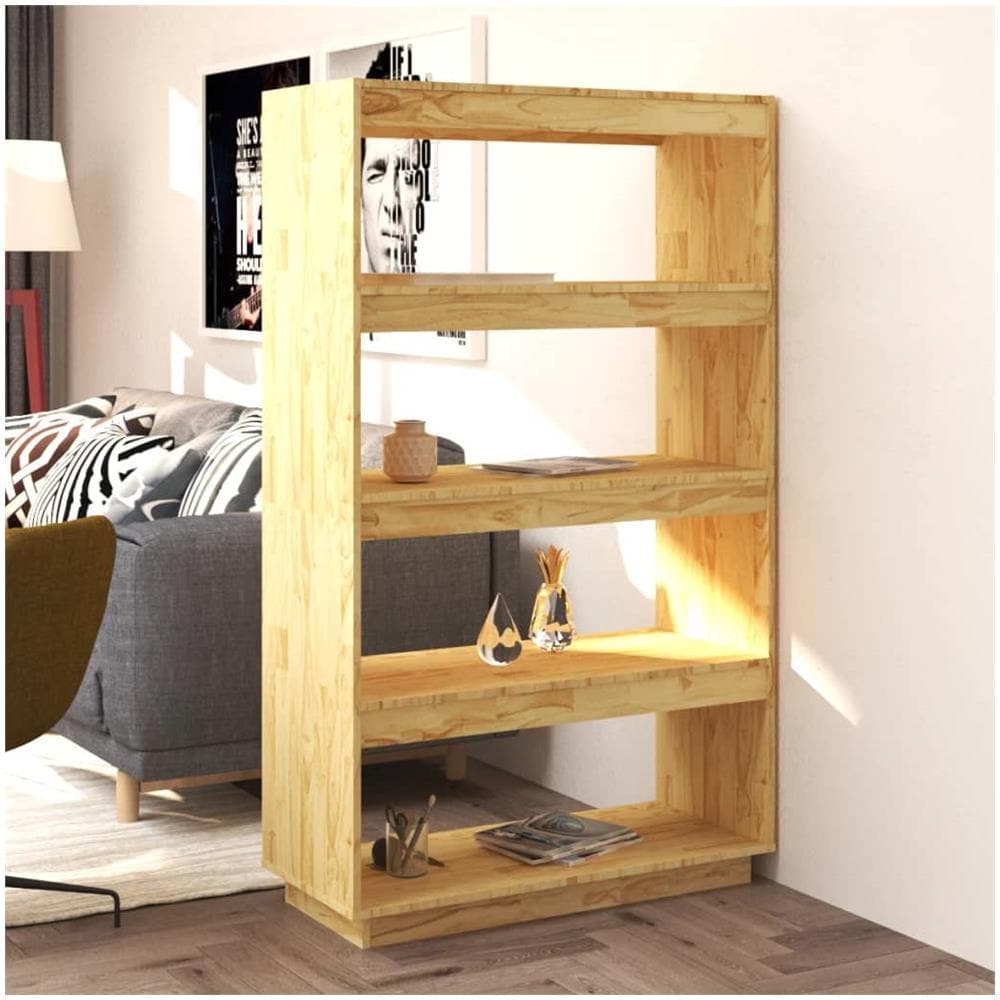 Libreria /Divisorio 80x35x135 cm in Legno Massello di Pino - Foto 1