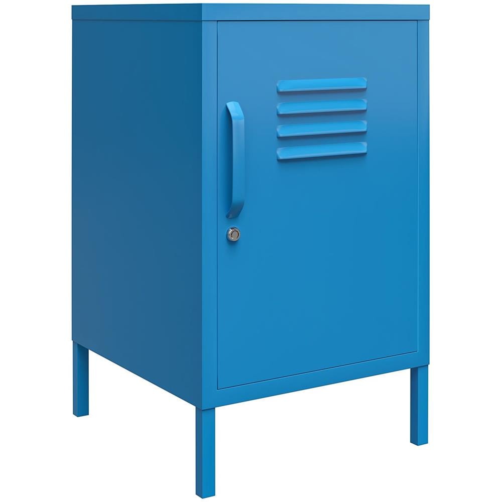 Cache Tavolo Accent Verniciato A Polvere In Metallo Blu - Foto 1