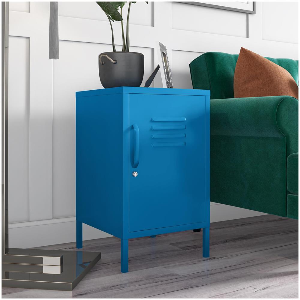 Cache Tavolo Accent Verniciato A Polvere In Metallo Blu - Foto 7