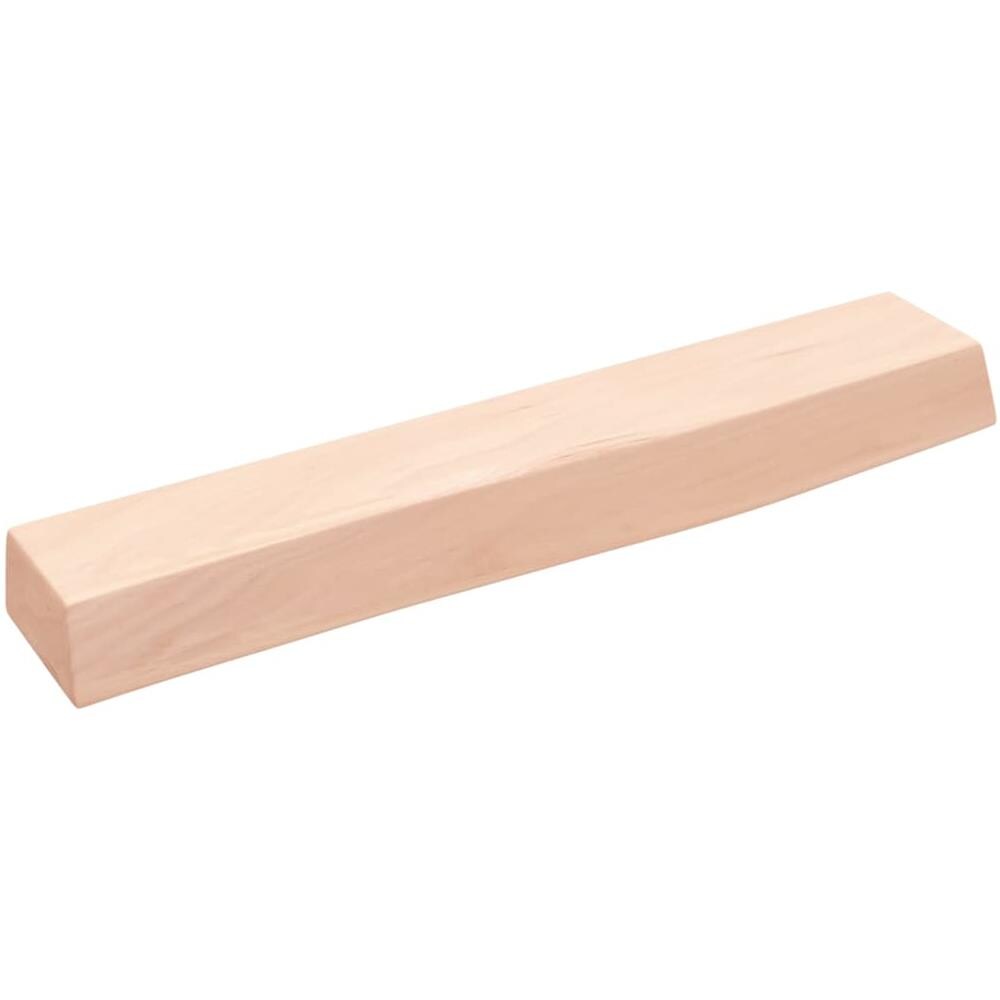Ripiano a Parete 60x10x6 cm Legno Massello Rovere Non Trattato - Foto 1