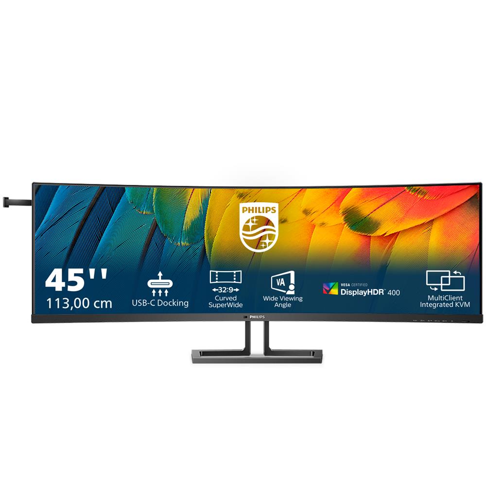 Monitor Led 44.5'' 45B1U6900C UltraWide Dual Quad HD 5120x1440p 4ms classe G Nero - Foto 1