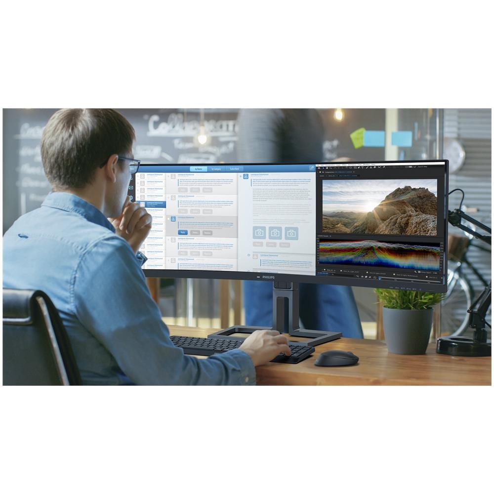 Monitor Led 44.5'' 45B1U6900C UltraWide Dual Quad HD 5120x1440p 4ms classe G Nero - Foto 3