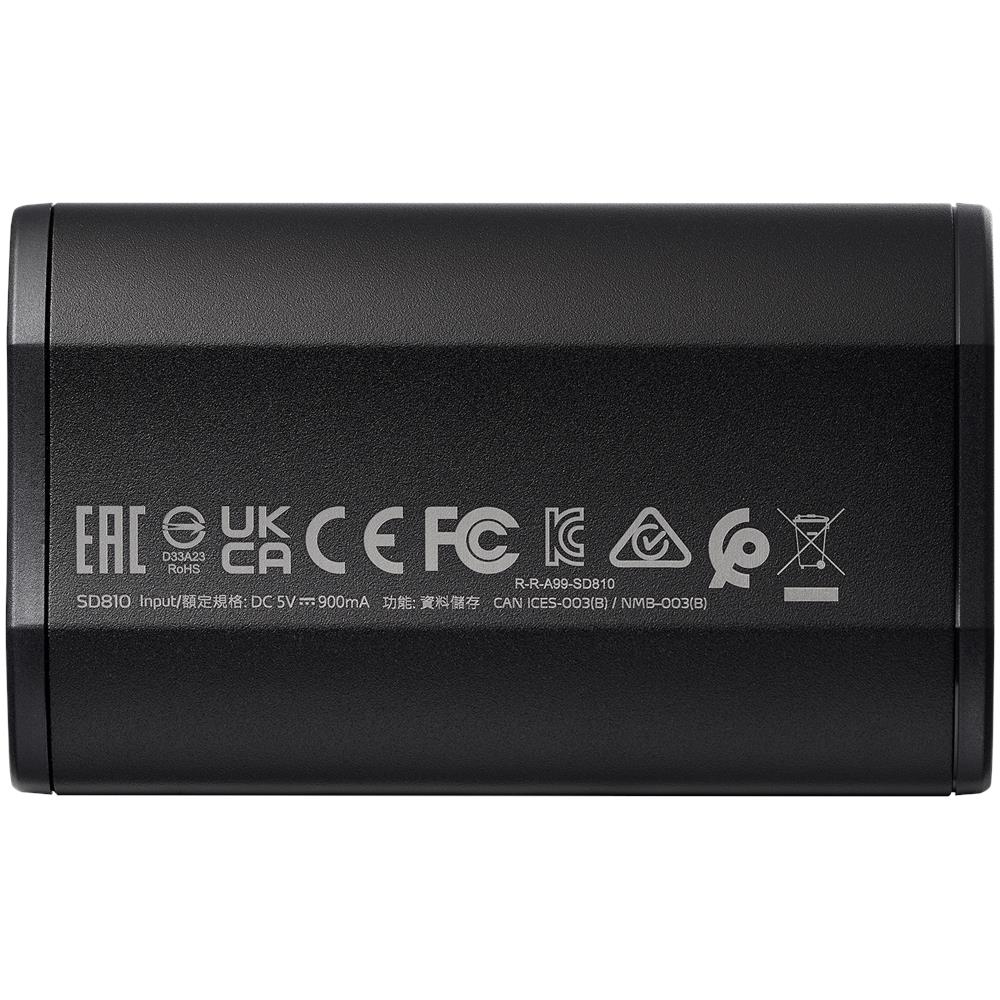 SSD Esterno SD810 4 TB 2000 MB /s USB tipo-C Colore Nero - Foto 2