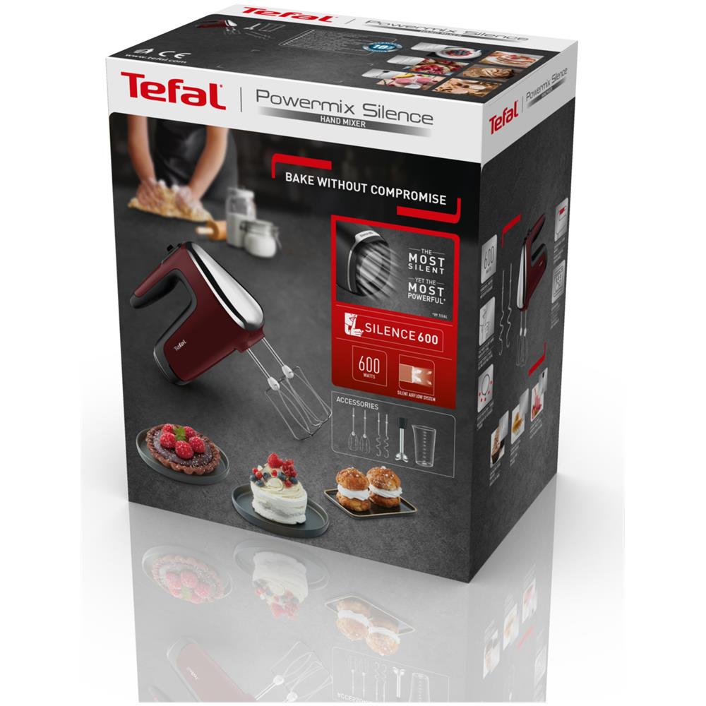 Powermix Silence HT652538 sbattitore Sbattitore manuale 500 W Rosso - Foto 6