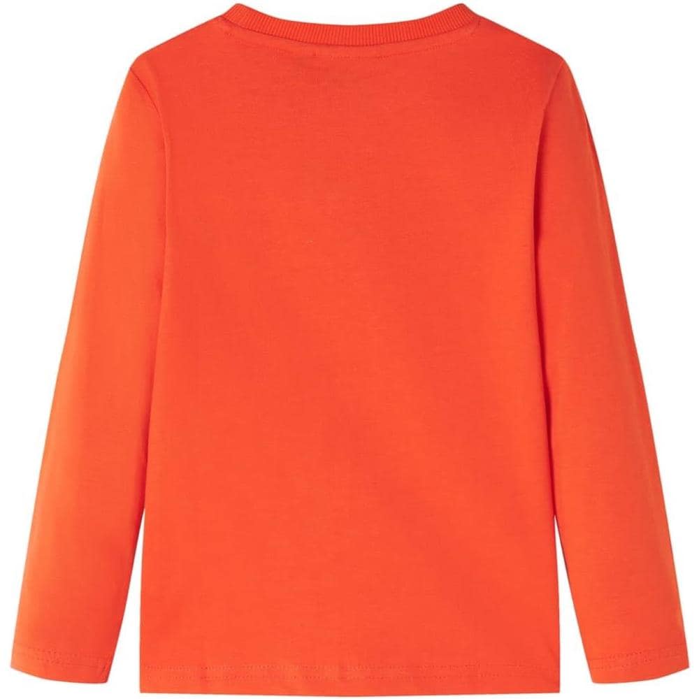 Maglietta Bambino Maniche Lunghe Arancione Brillante 104 - Foto 2
