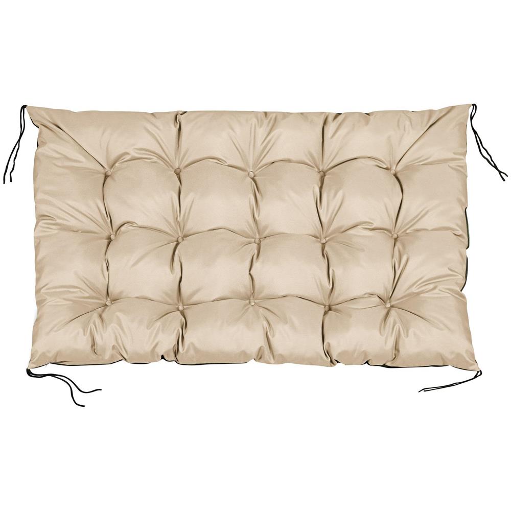 Cuscino da giardino AIO FACTORY 120x80 cm impermeabile beige per panca in pallet - Foto 1