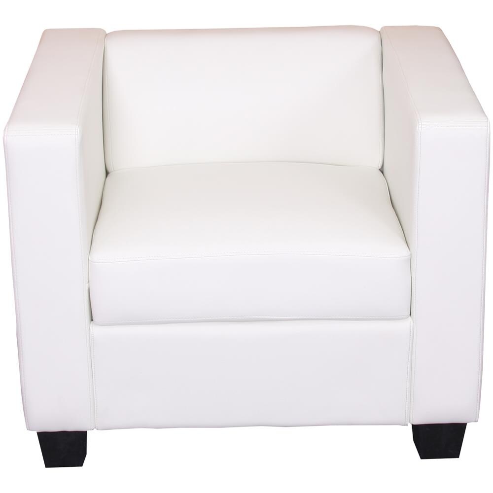 Poltrona sofa lounge moderno elegante serie Lille M65 75x86x70cm ecopelle bordeaux